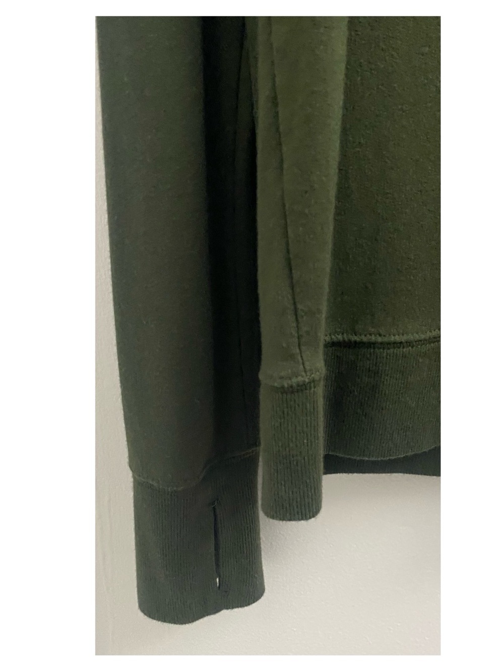 Athleta Sunrise V-Neck Sweatshirt in Aspen Olive - Size Small - Picture 4 of 6